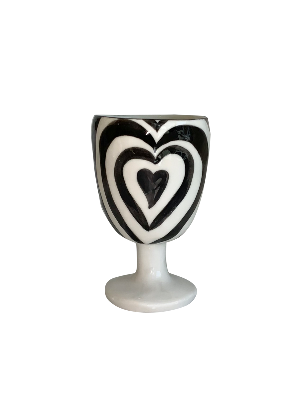 Heart Stripe Mini Bowl (Black)