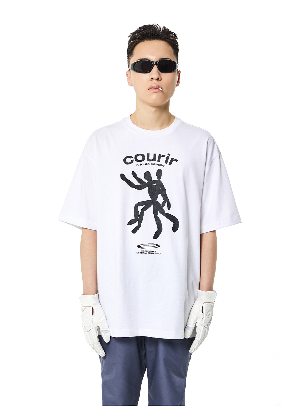 Courir T Shirt_White