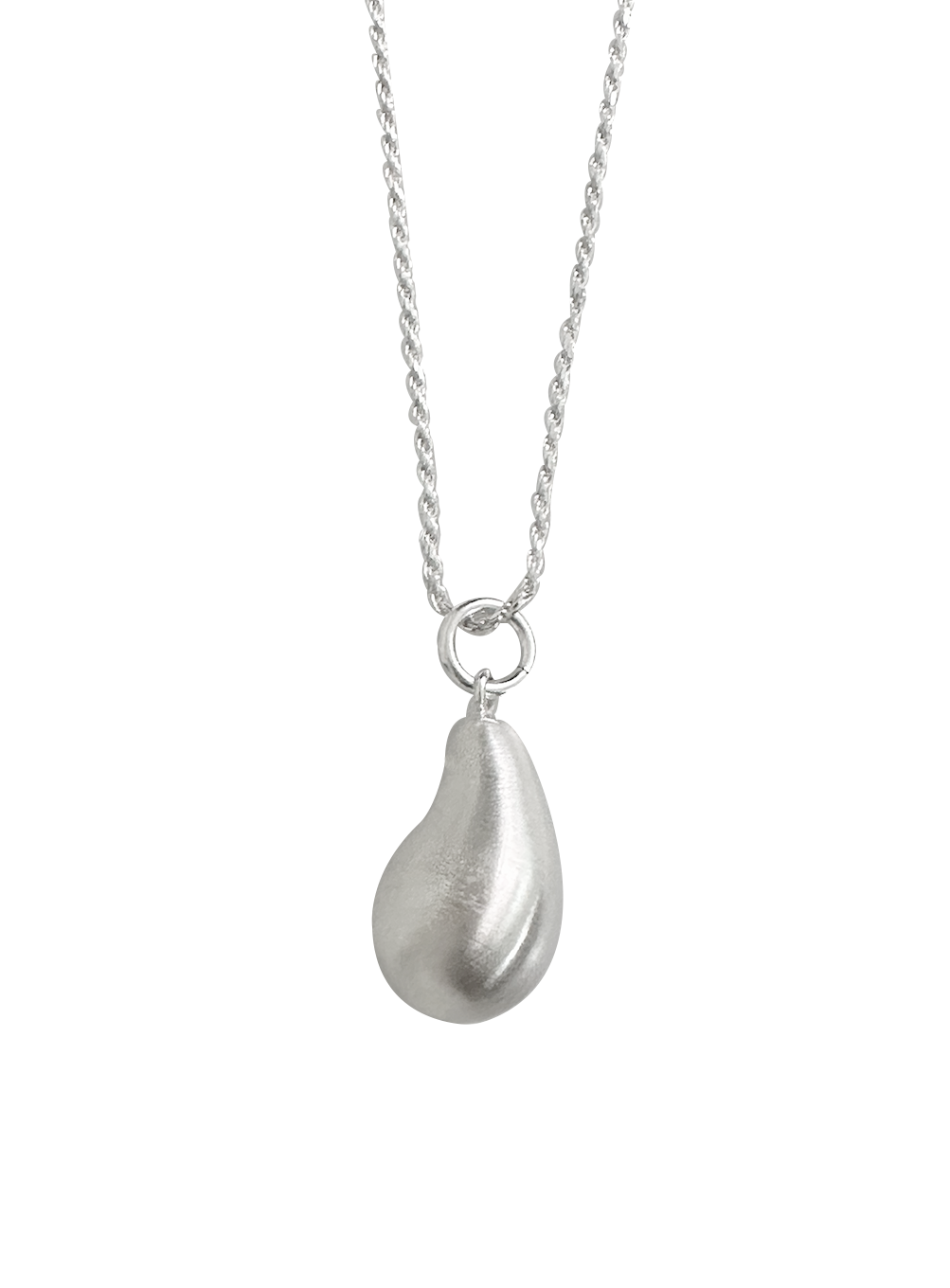 Matte pear necklace