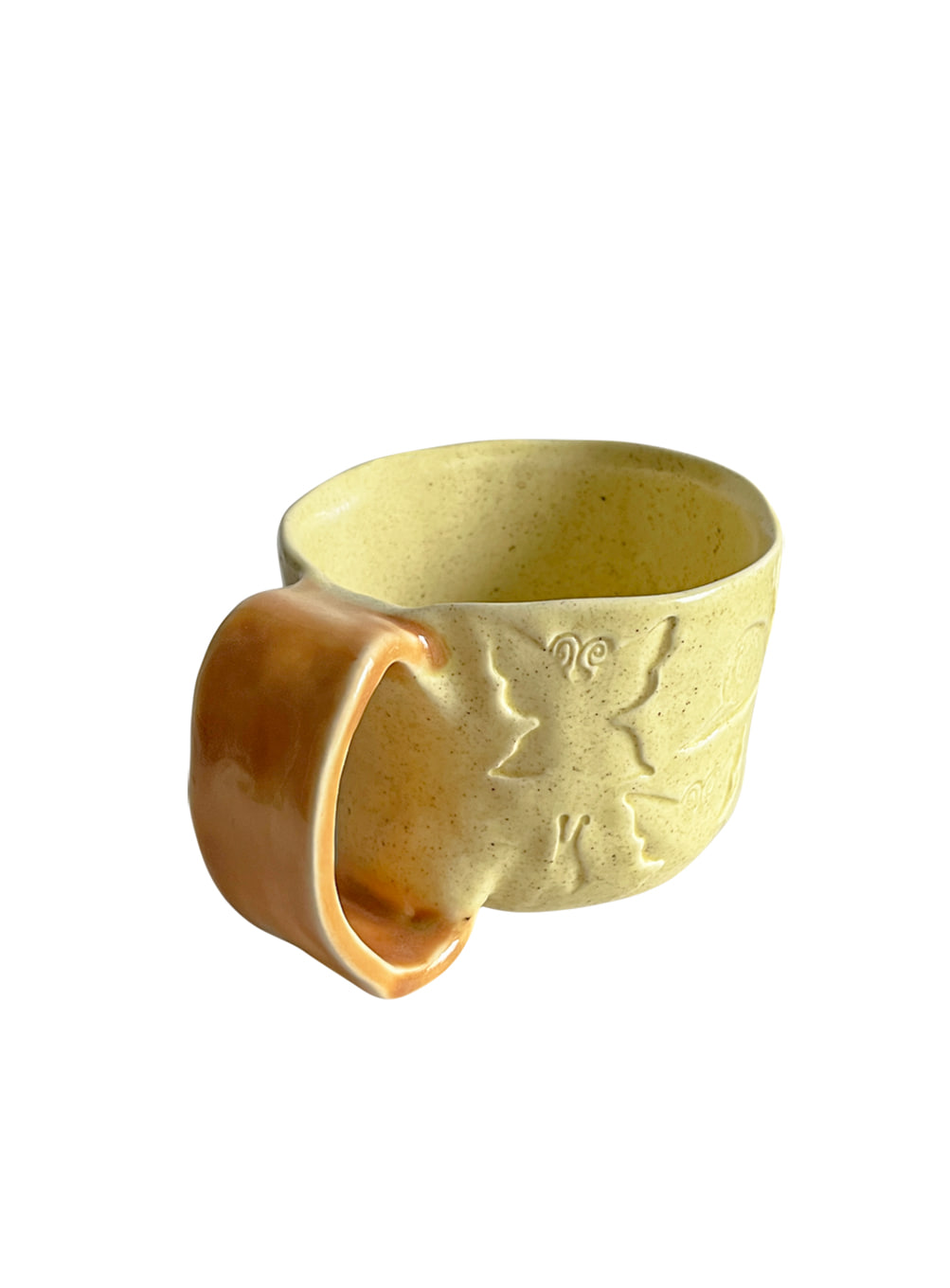 Snail &amp; Butterfly stamp cup (Yellow)