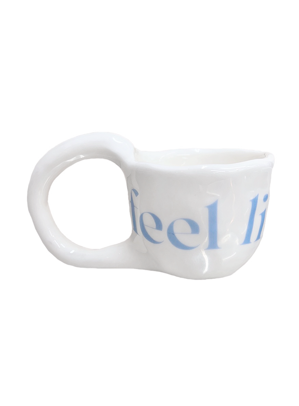 [ONLY TAB] &#039;feel like gift!&#039; ugly mug (white)