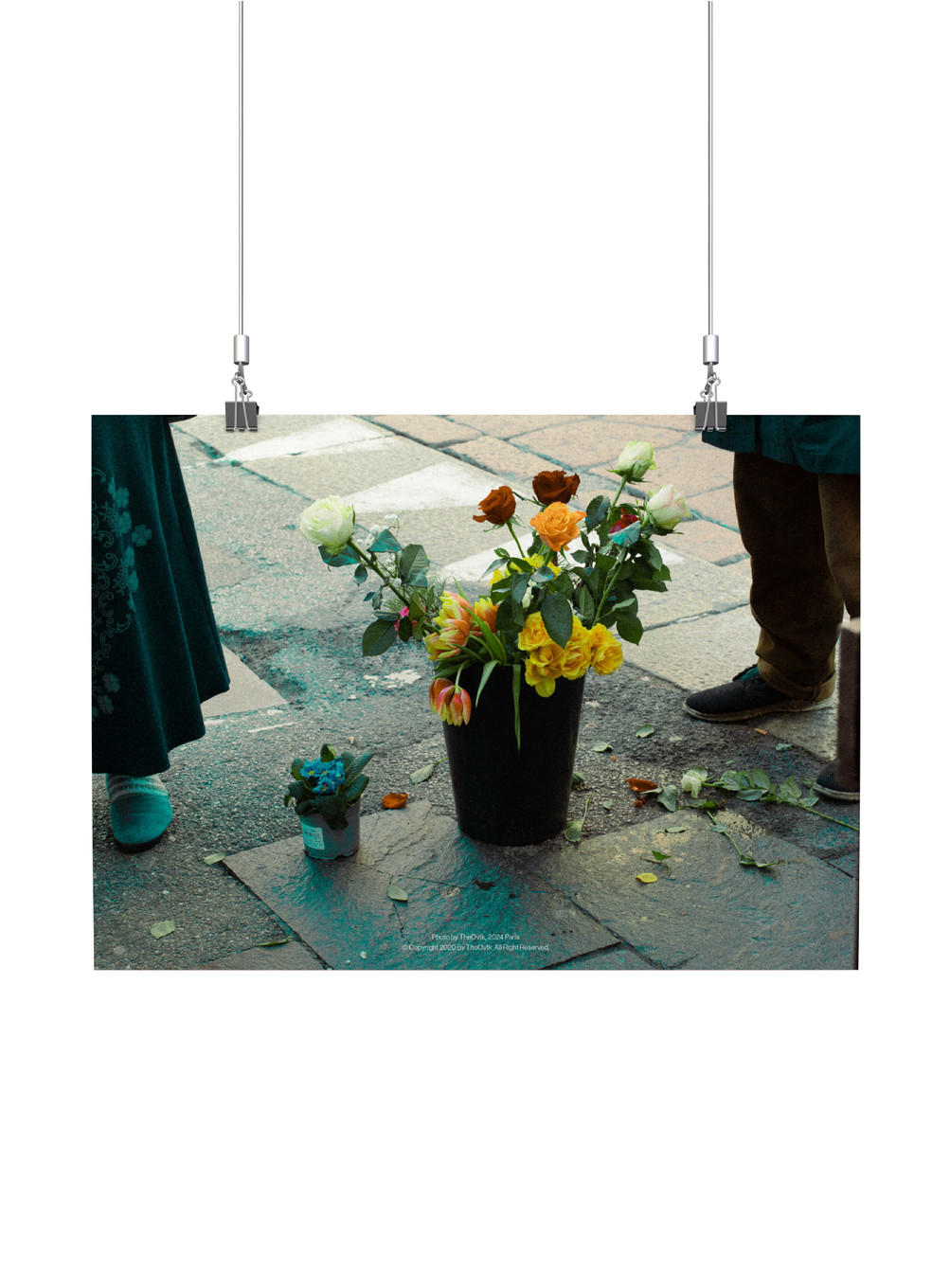 &#039;Road Flower Market&#039; Poster (A3)