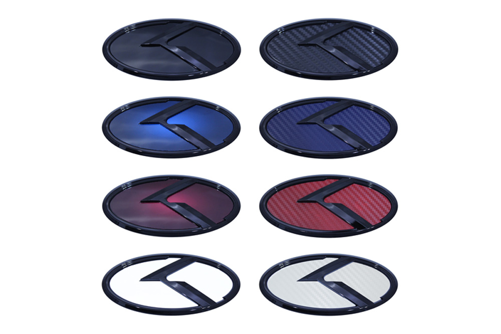3D K Logo Emblem Glossy Black Edition Set (Fits: KIA Forte Sedan , Forte  Koup ) - Tauro (full swing international)