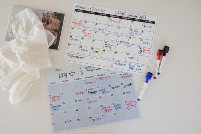 Magnet Memo Board Refrigerator Board Monthly Schedule