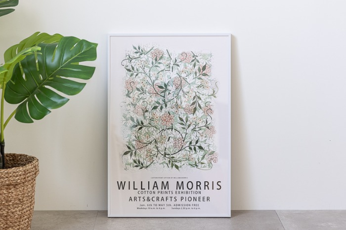 William Morris Vintage Pattern Canvas Poster Jasmine Fabric Poster