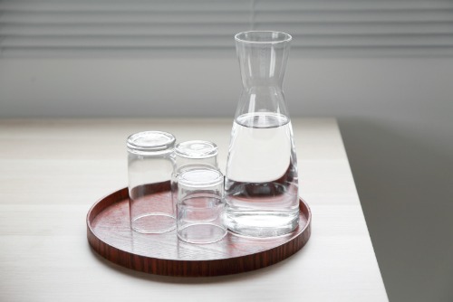 Glass Carafe Water Jug Server - Vase Water Bottle