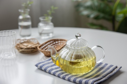 Pleated Glass Teapot Teapot 800ml