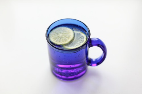 cobalt glass mug water cup