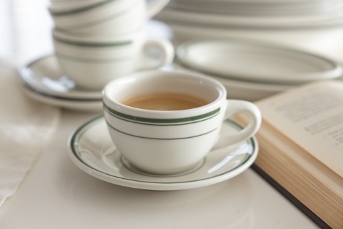 Tuxton Green Bay Round Cup and Saucer