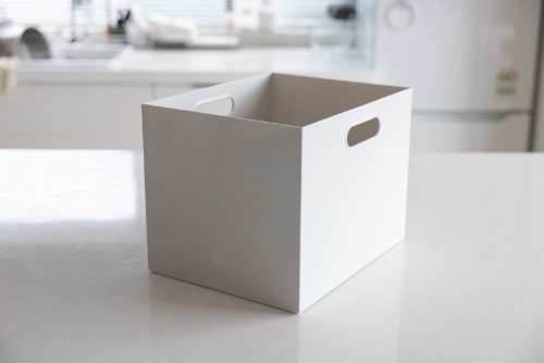 File box wide L size for organizing pantry shelves