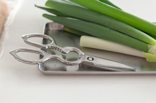 Shimomura All Stainless Polished Scissors Detachable Kitchen Scissors