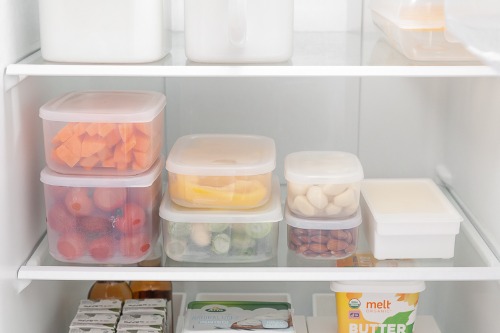 clear antimicrobial refrigerator container