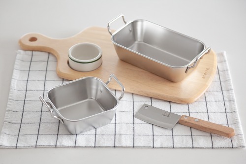 Stainless Square Handle Bowl Camping Bowl