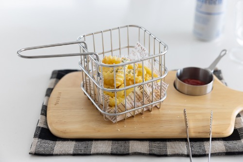 Stainless Steel Square Handle Fried Food Basket