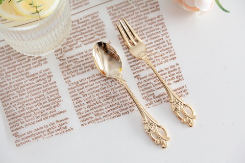 Antique Gold Tea Spoon Tea Fork