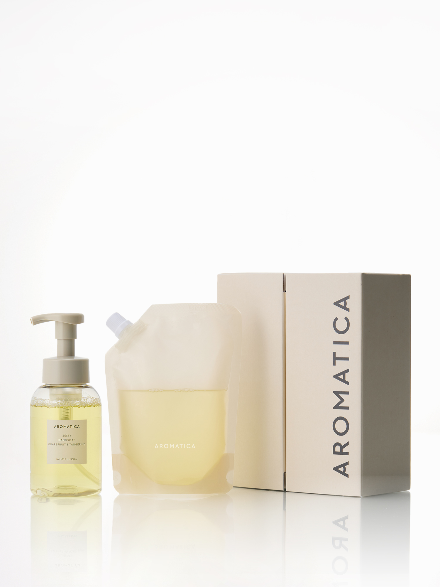 제스티 핸드 솝 리필 기획 | AROMATICA