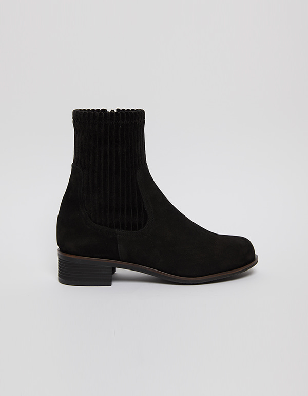 Knit ankle boots