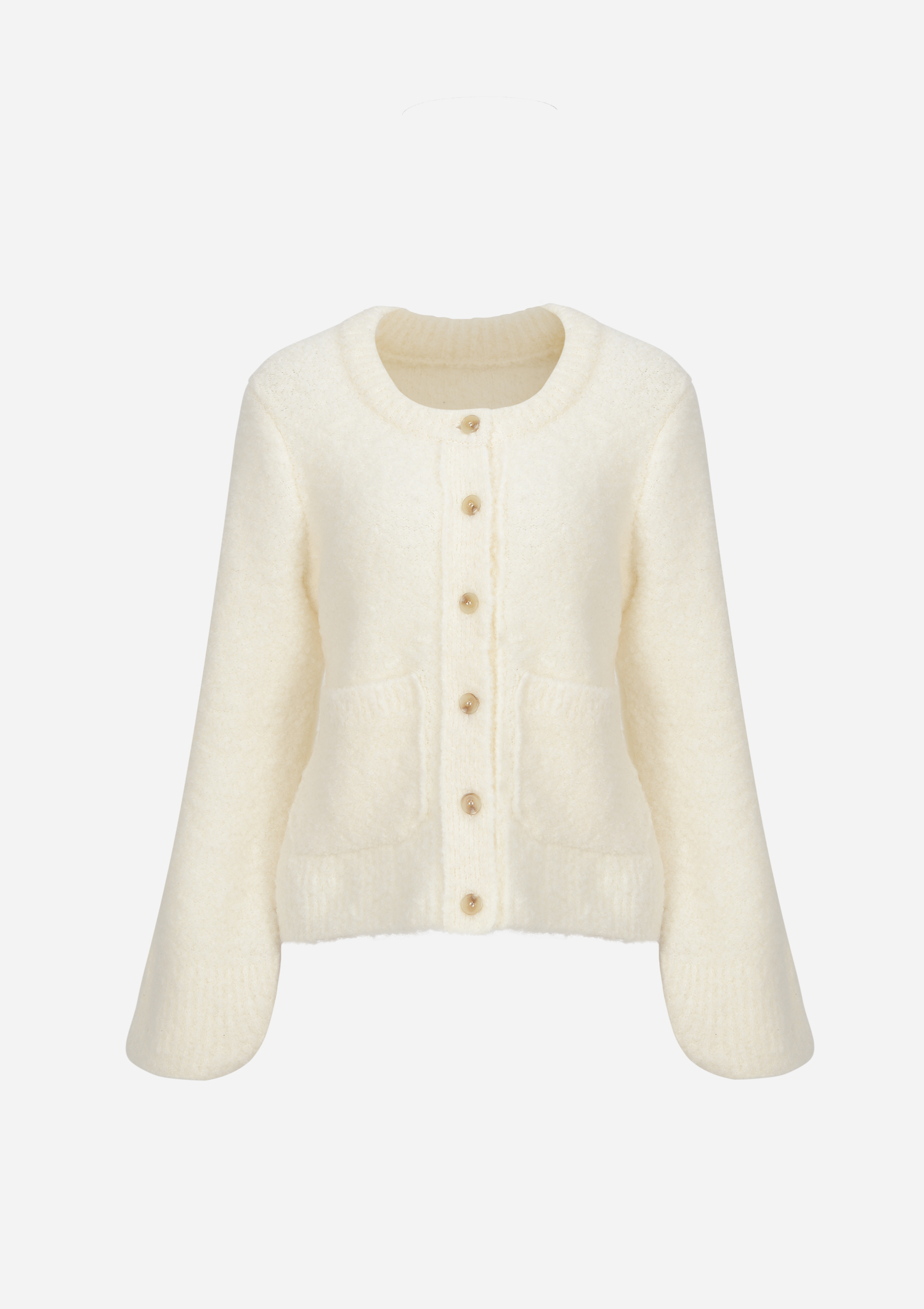 [EXCLUSIVE] Louis boucle cardigan - ivory