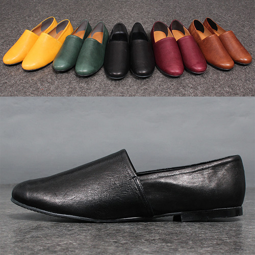 Handmade 5 Color Leather Loafers 8282