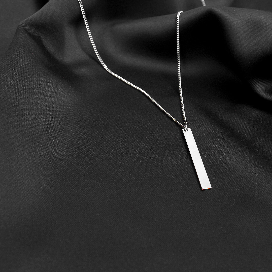 Stainless Stick Pendant Chain Necklace 850