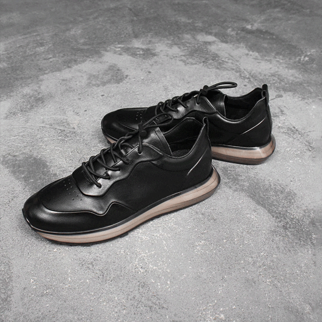 Cowhide Leather Runner Sneakers 2471