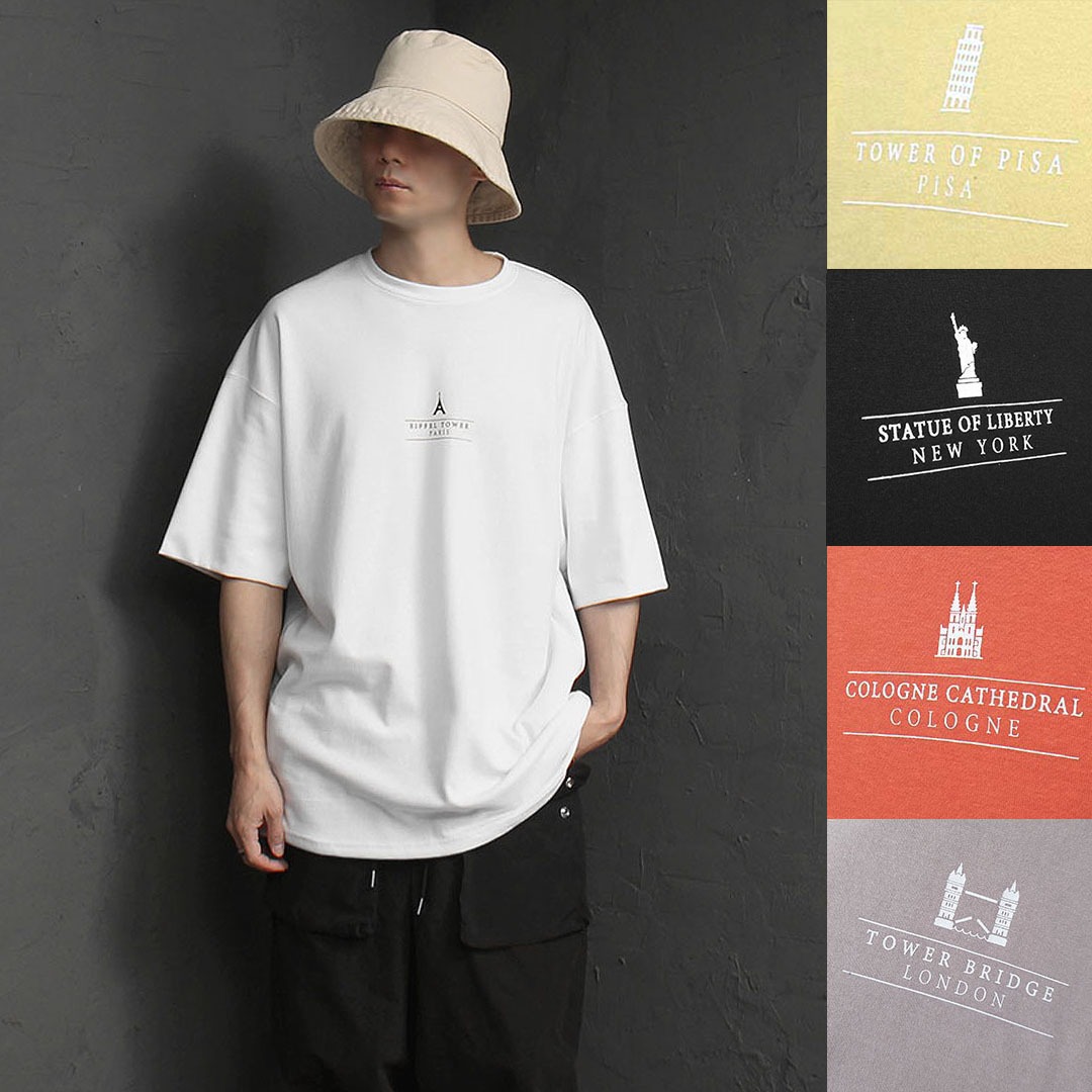 Tourist Attractions Logo Oversized Fit Tee 2901