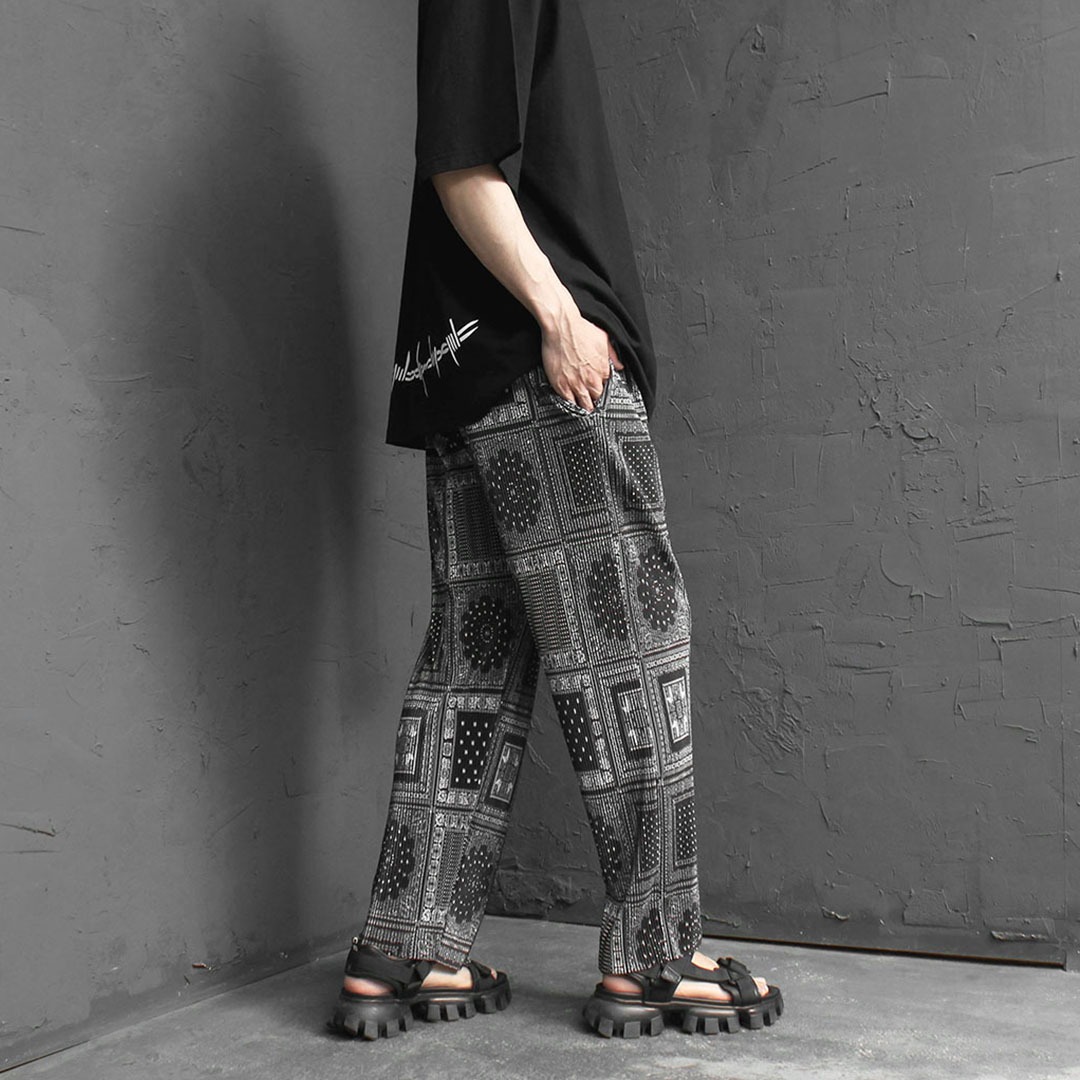 Paisely Printing Sweatpants 3275