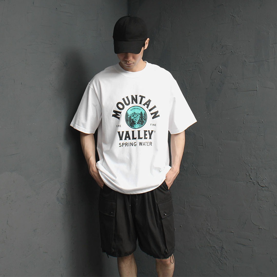 Oversized Fit Mountain Valley T Shirt 3247