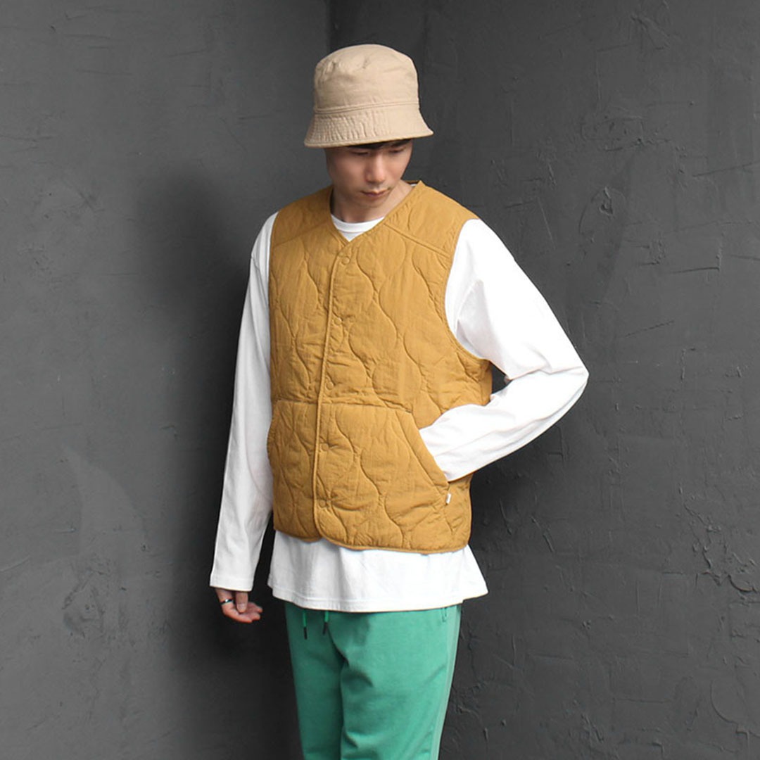 Quilted Pattern Padded Vest 2886