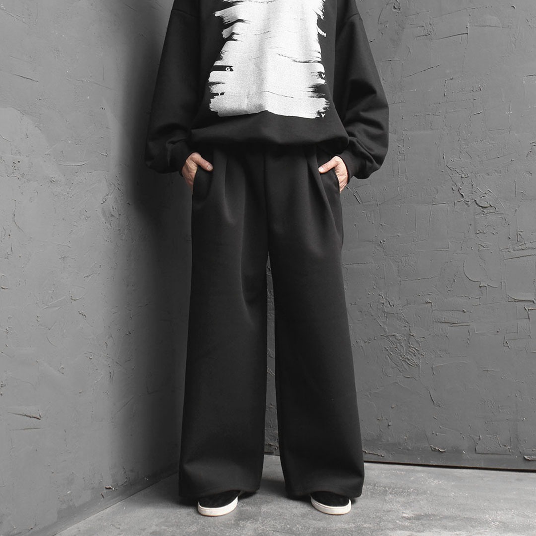 Oversized Fit Wide Straight Pants 3562