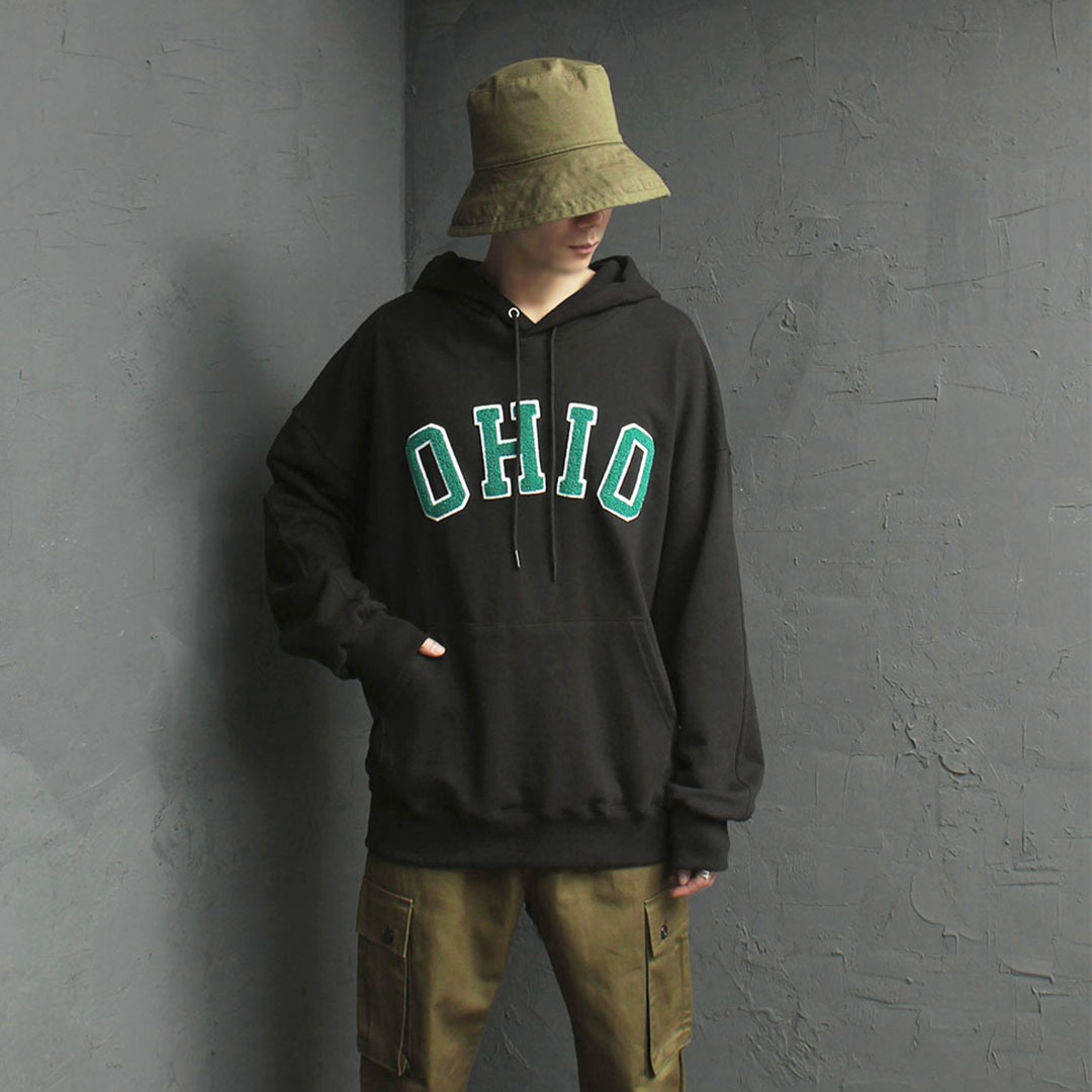 OHIO Embroidery Stitched Patch Hoodie 3516
