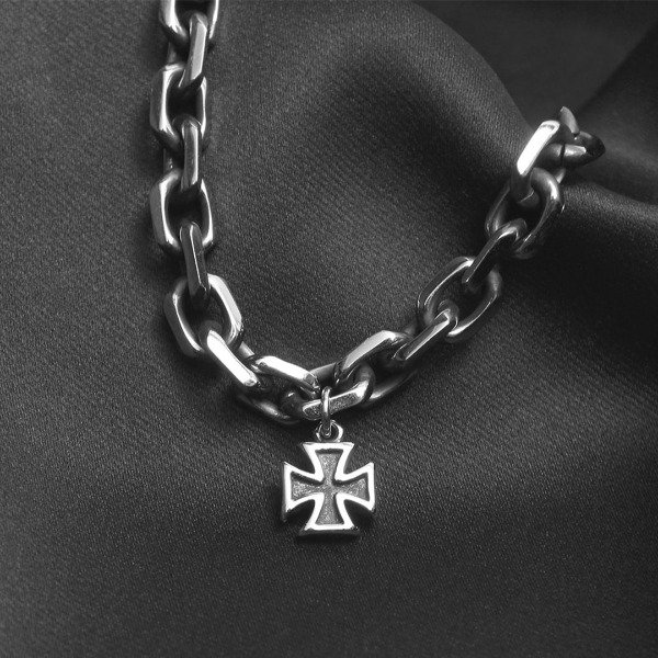 Cross Pendant Chain Bracelet 3776