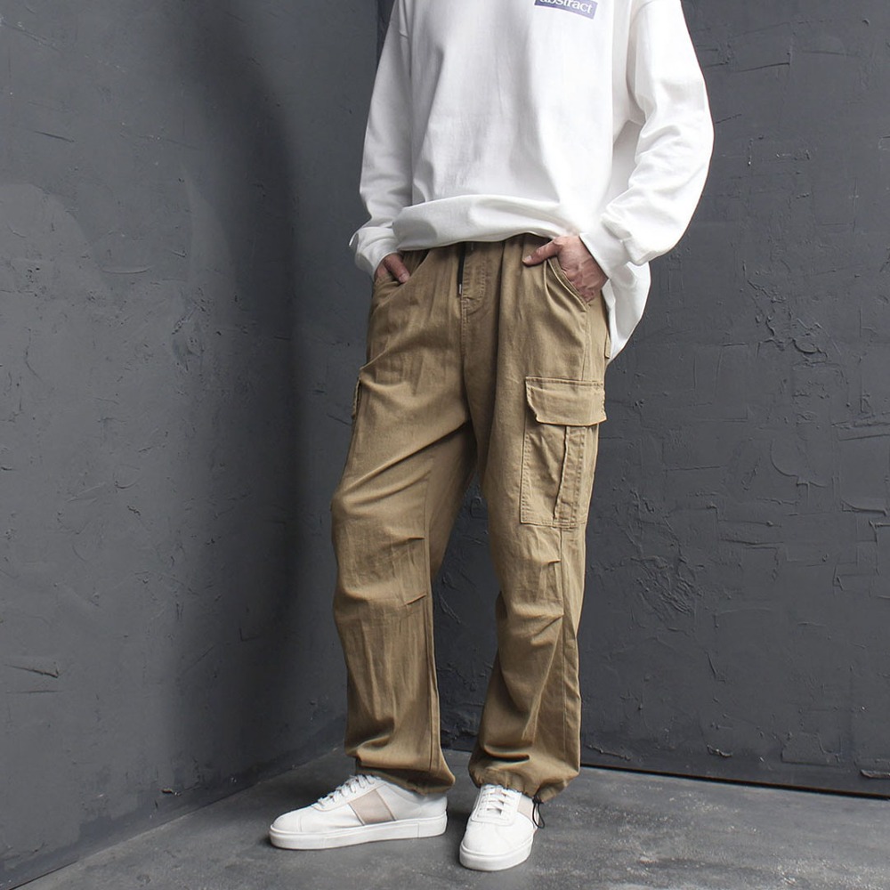 Cargo Wide Draw String Pants 4038