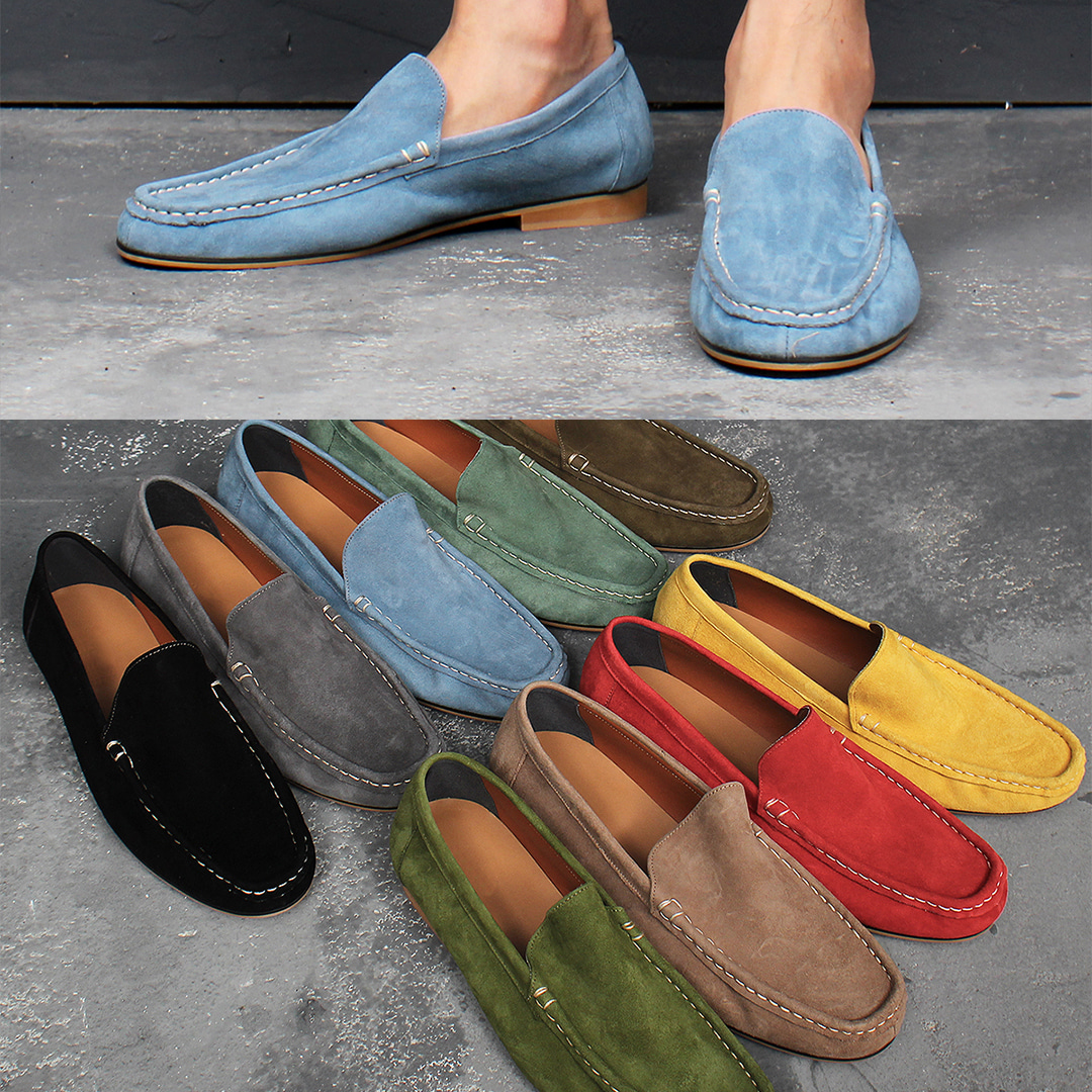 9 Color Lamb Skin Leather Loafers 003