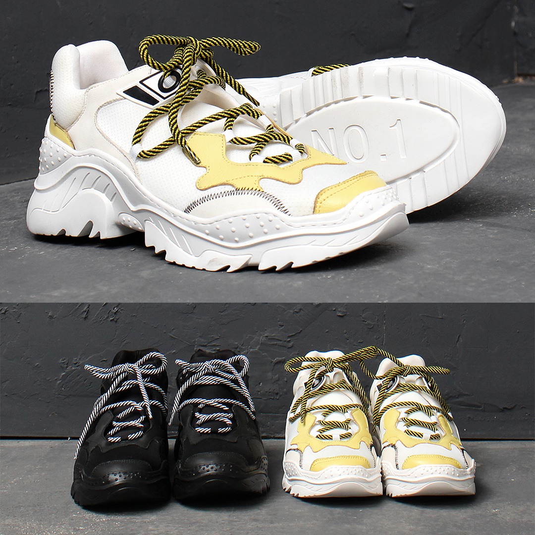 Synthetic Leather Runner Sneakers 018