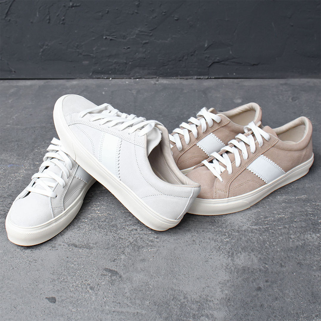 Combi Suede Leather Canvas Lace Up Sneakers 721
