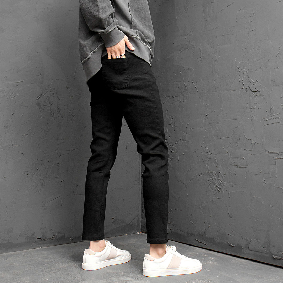 Long Black Skinny Jeans 918