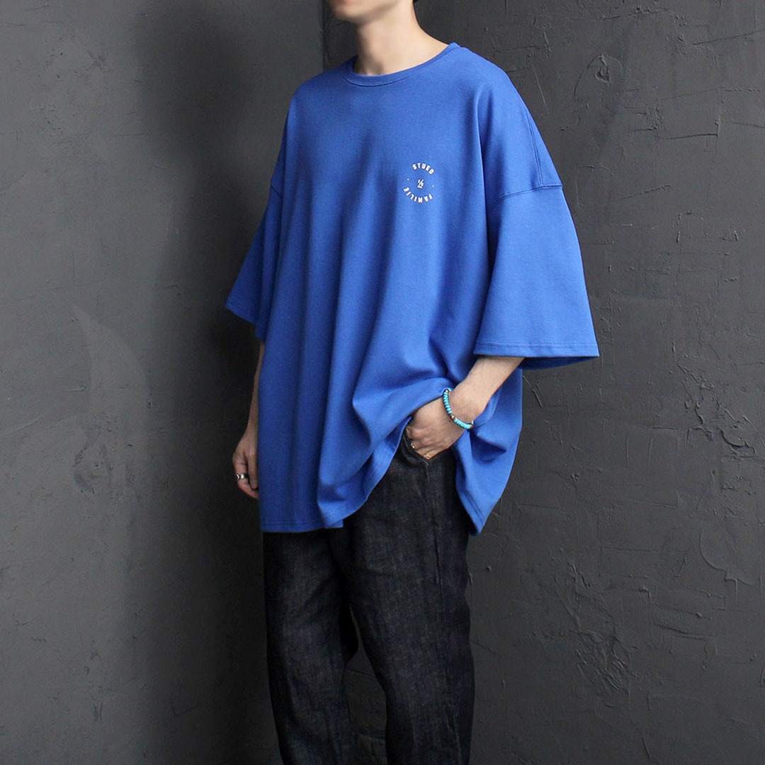 Oversized Fit Logo Patch Graphic Printing Tee 2067