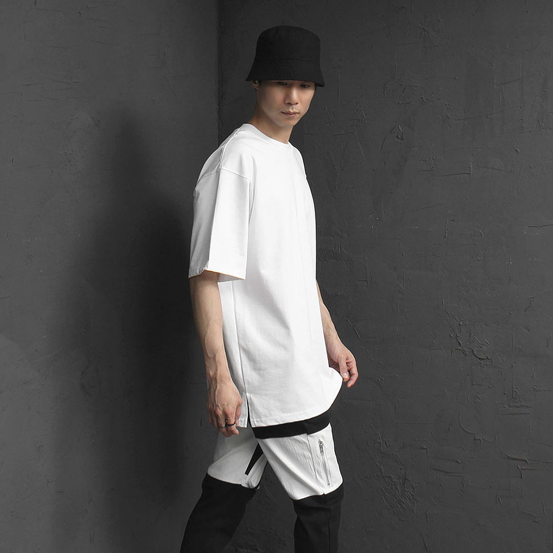 Oversized Fit Layered Short Sleeve Tee 3037