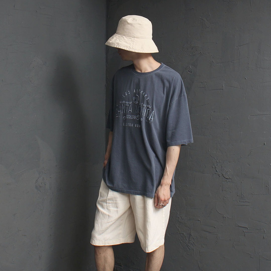 Loose Fit Stitched Logo Tee 3234