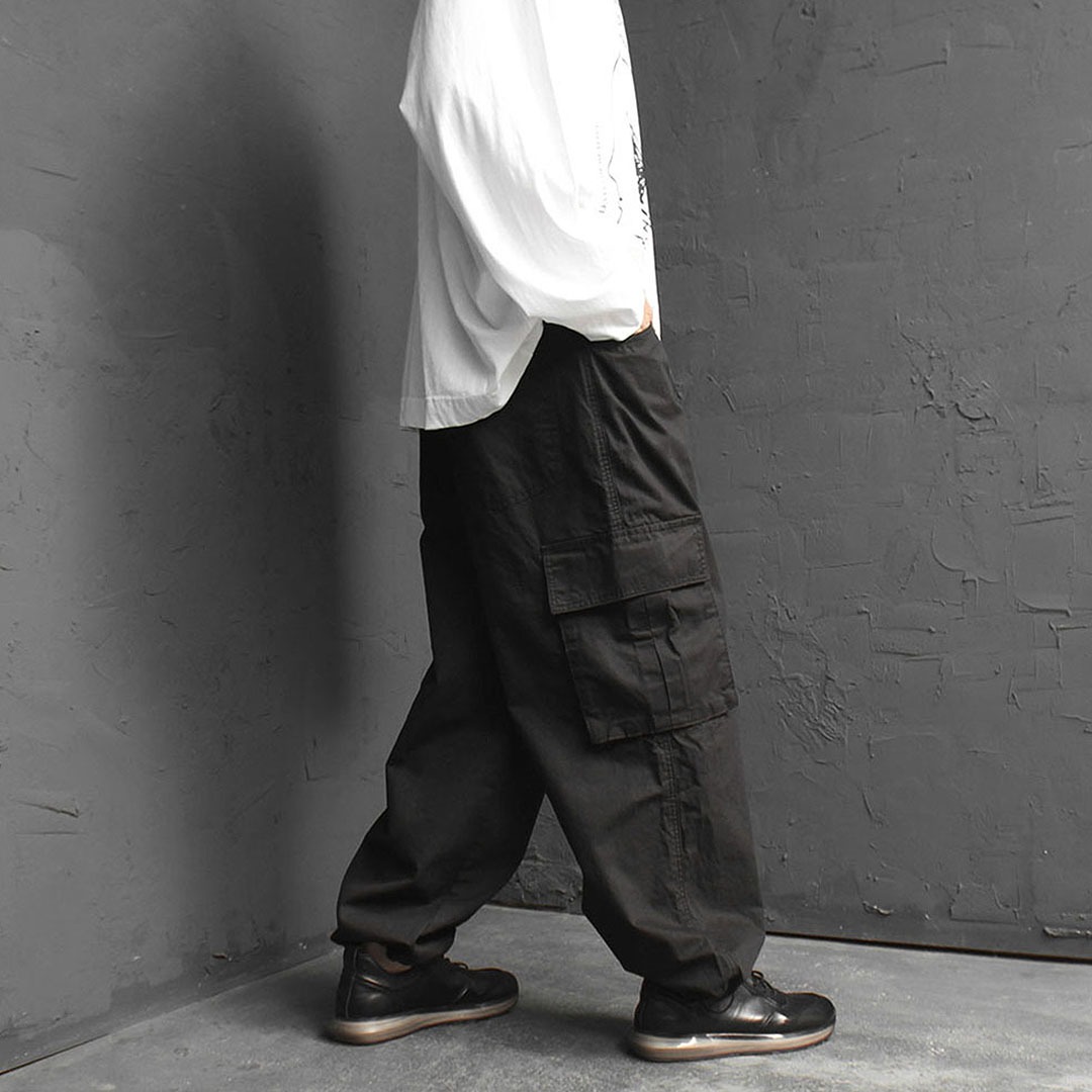 Oversized Fit Wide Cargo Pants 3353