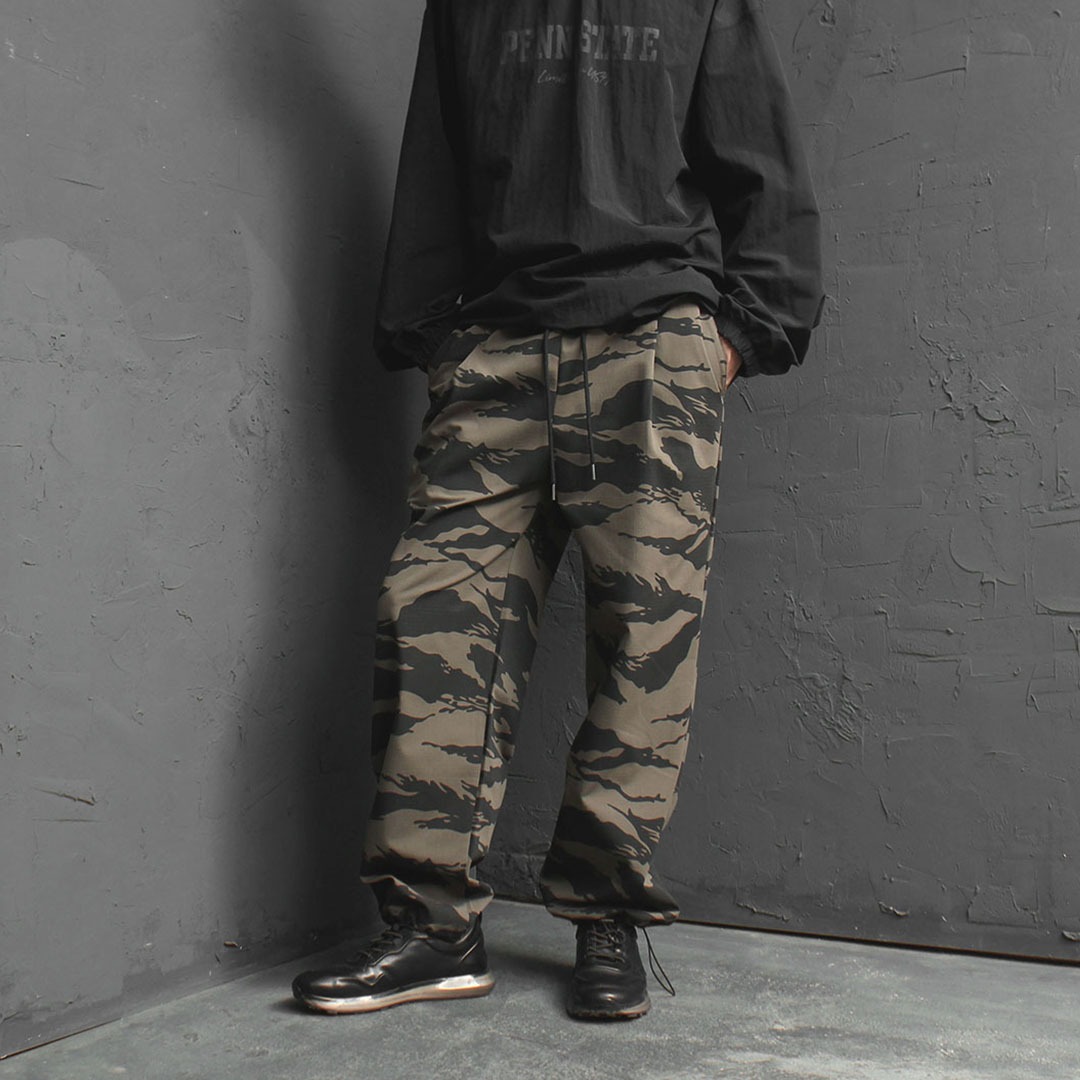 Military Wide Baggy Draw String Sweatpants 3372