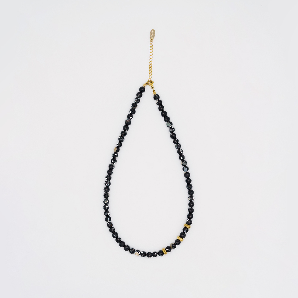 Ball Nacre Beaded Necklace
