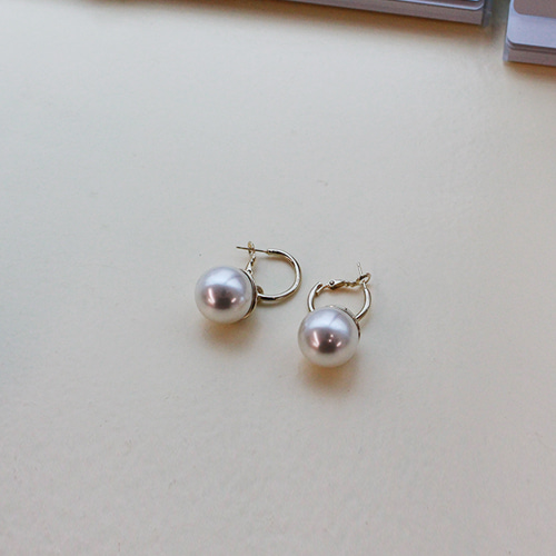 Big Pearl Dangle Earrings
