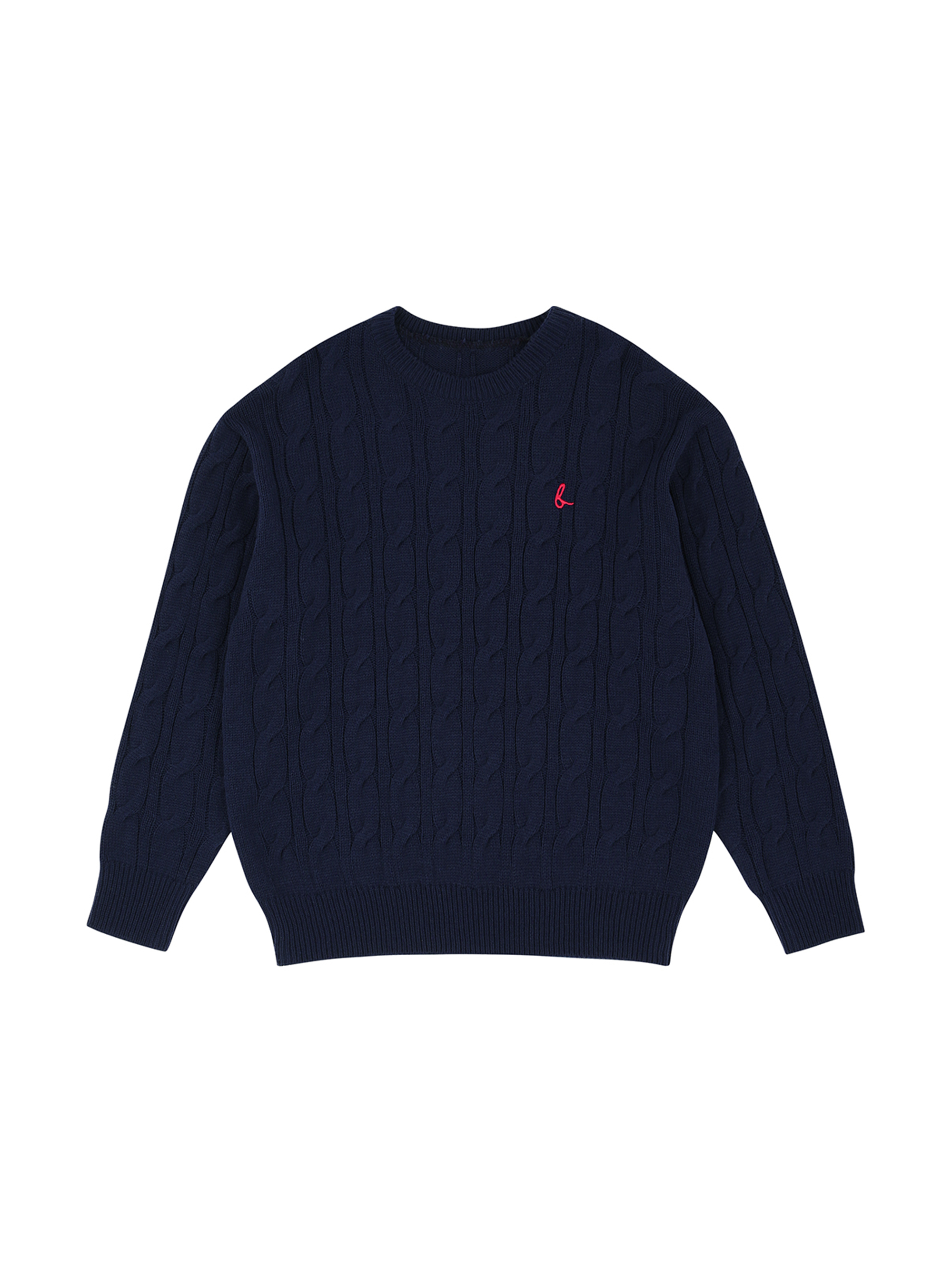 13M CABLE KNIT SWEATER (NAVY)