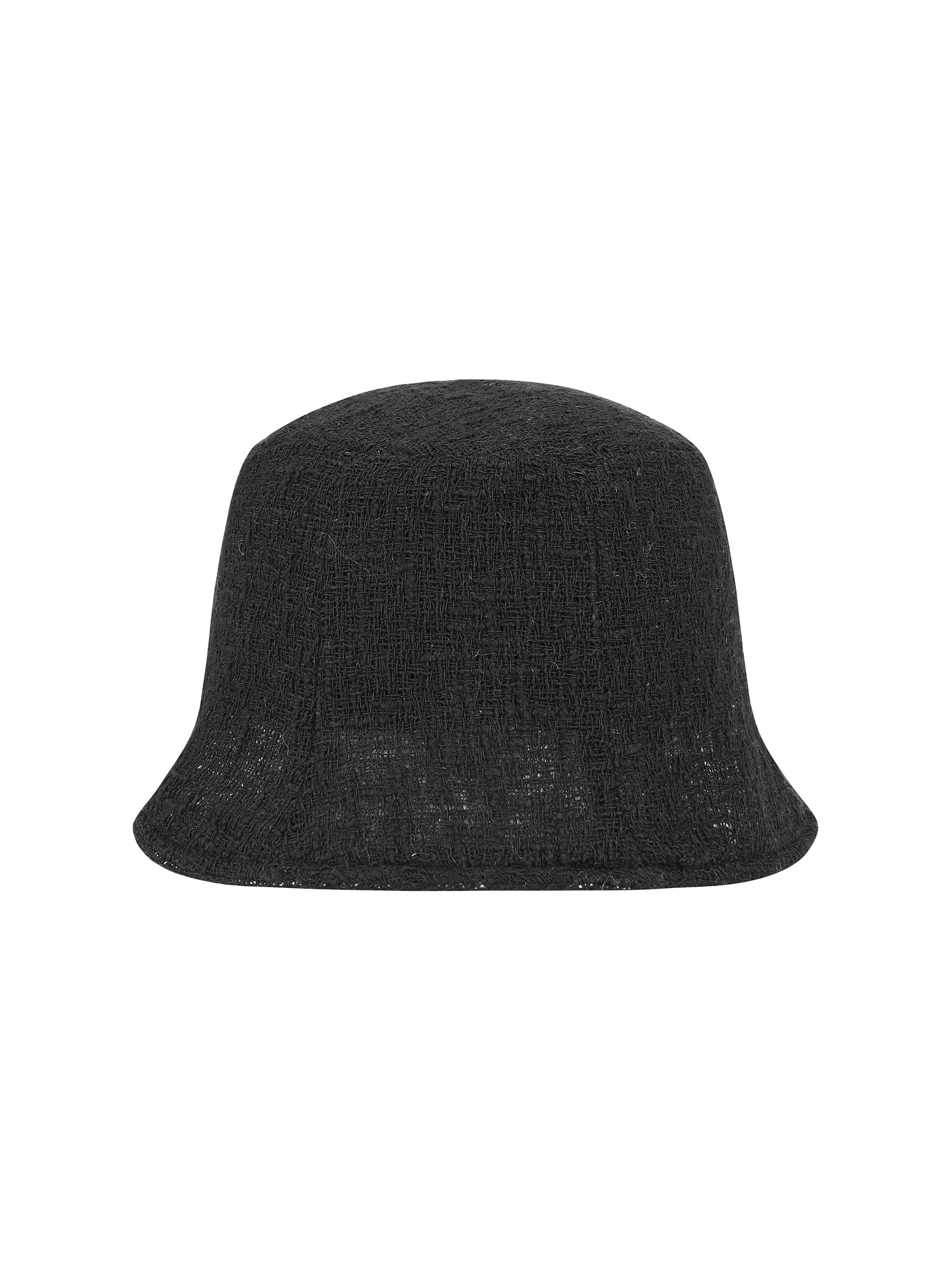 VINTAGE WOVEN BUCKET HAT (BLACK)
