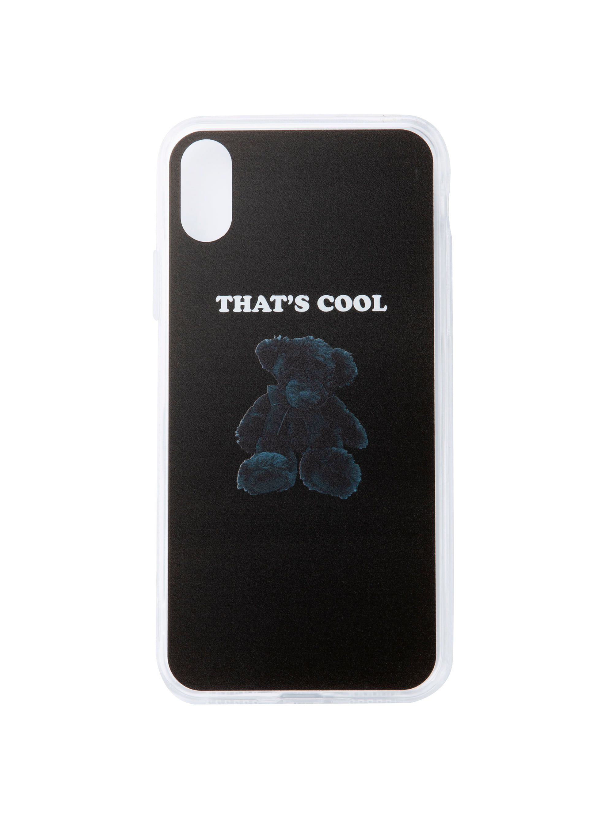 COOL TEDDY PHONE CASE (BLACK)