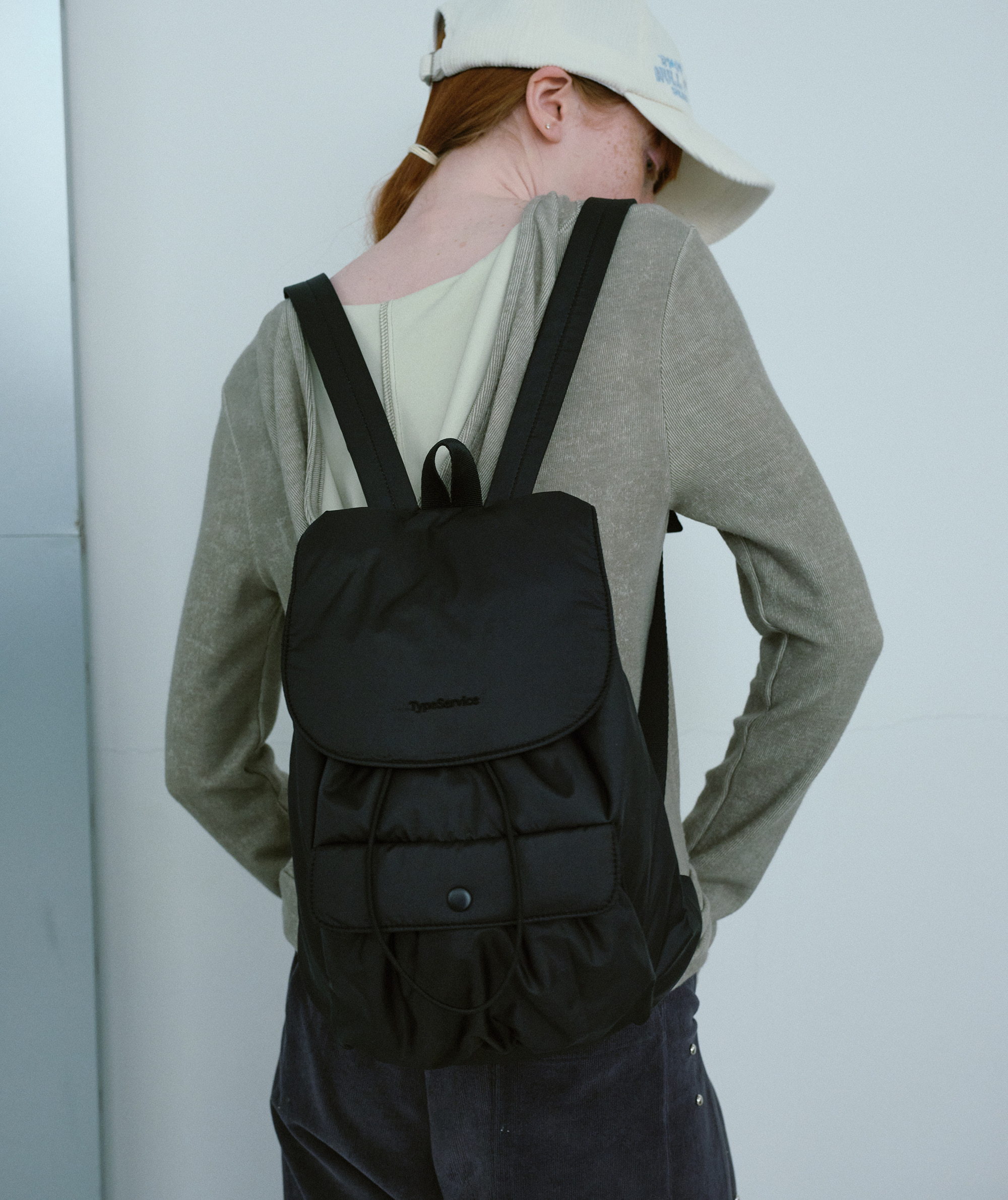 Padded Pocket Backpack [Black]