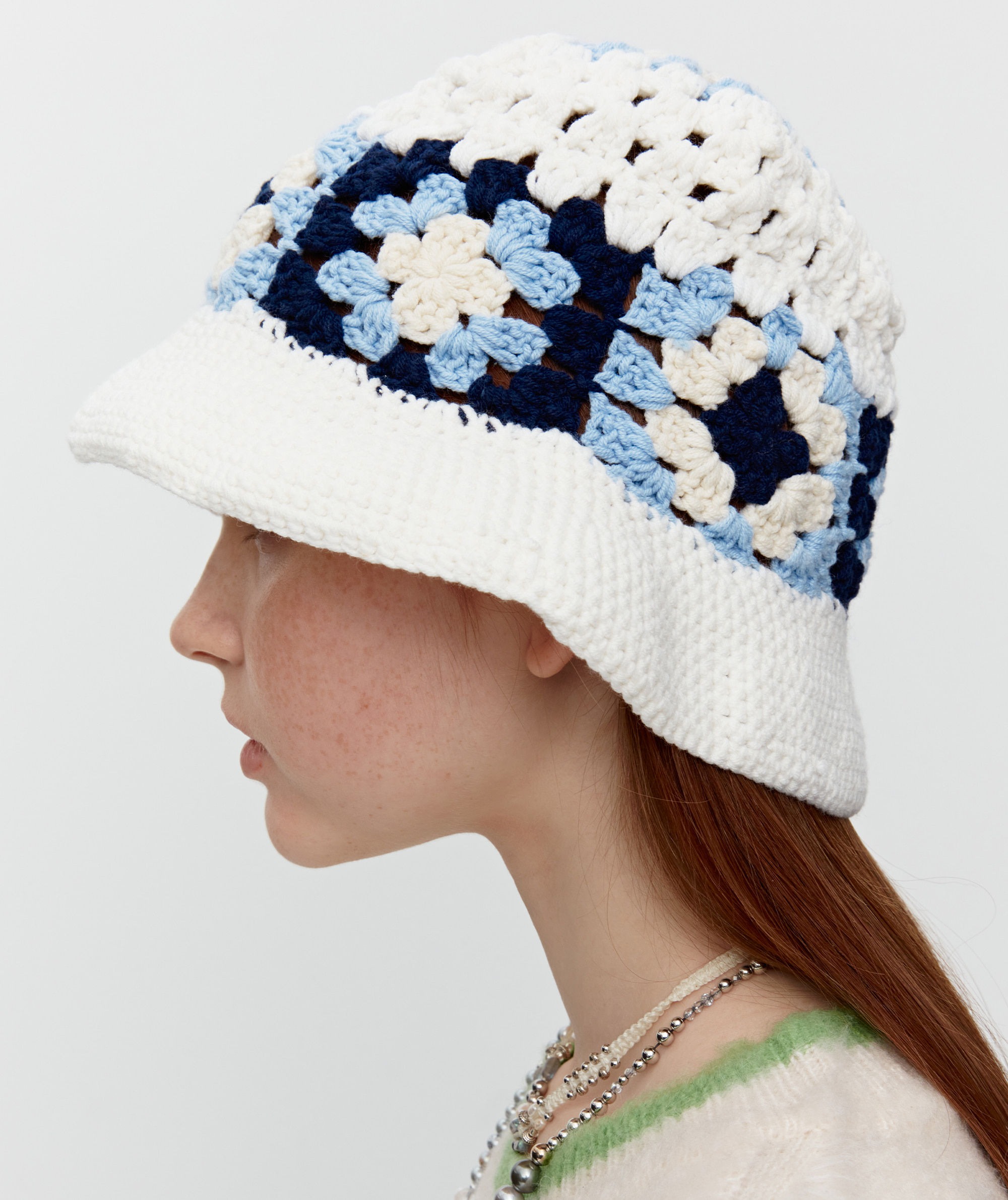 Knitted Bucket Hat [Ivory]