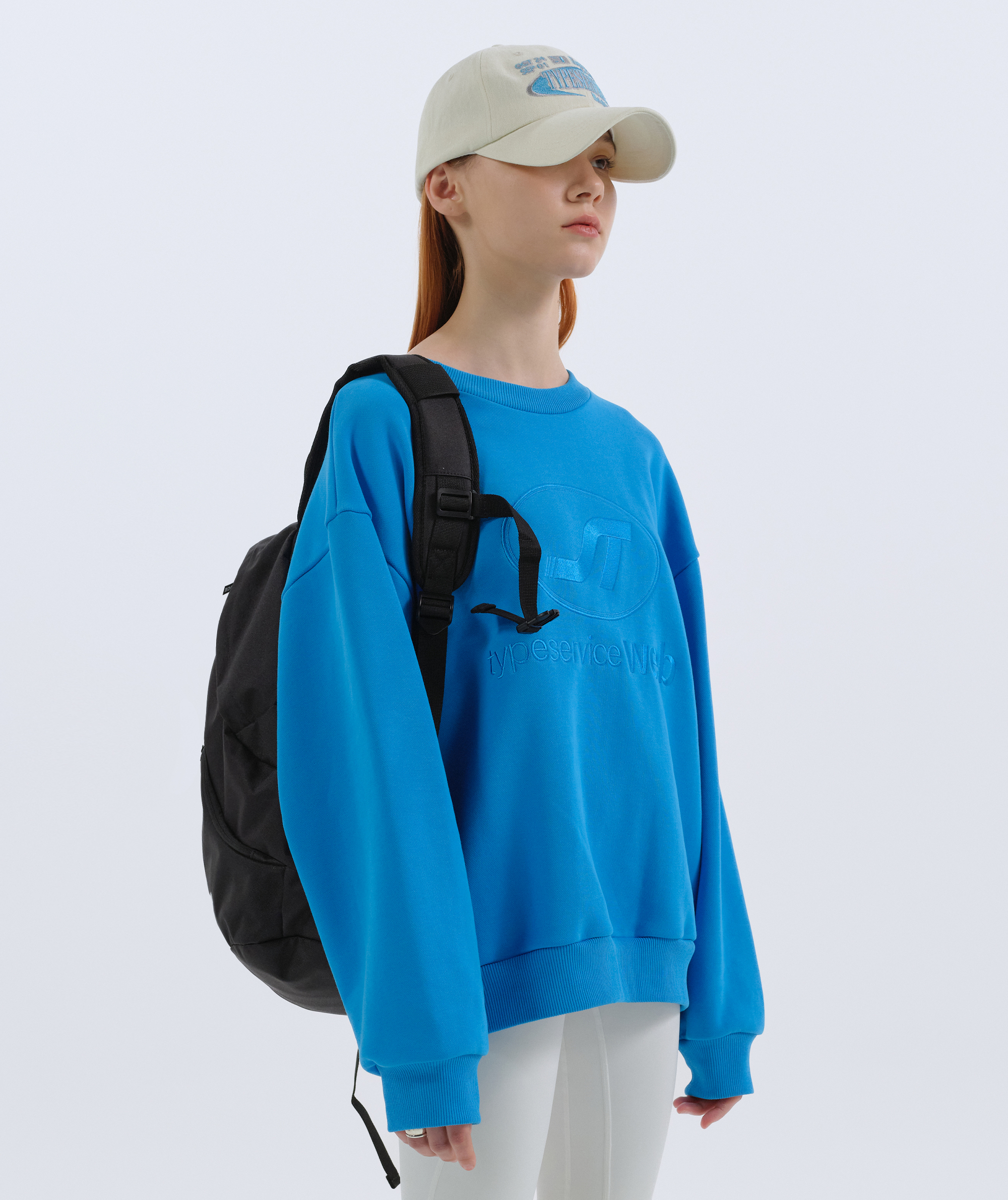 [2/17 예약발송] Unisex Circle Logo Sweatshirt [Light Blue]
